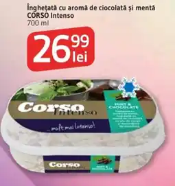 Supeco Îngheţată cu aromă de ciocolată şi mentǎ CORSO Intenso Ofertă