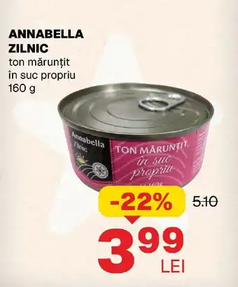 ANNABELLA ZILNIC ton mărunţit în suc propriu