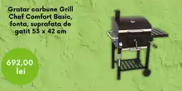 Leroy Merlin Gratar carbune Grill Chef Comfort Basic, fonta, suprafata de gatit 53 x 42 cm Ofertă