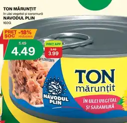 Diana Supermarket TON MĂRUNŢIT în ulei vegetal şi saramură NAVODUL PLIN Ofertă