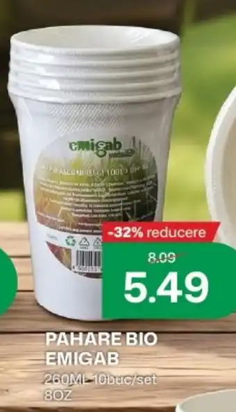 Diana Supermarket Pahare bio emigab Ofertă
