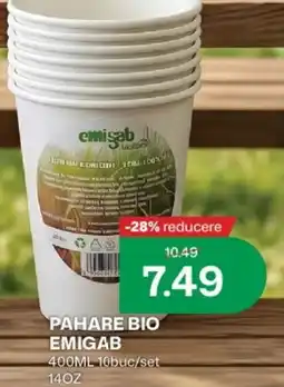 Diana Supermarket Pahare bio emigab Ofertă