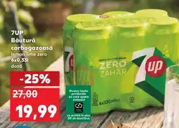 Kaufland 7UP Băutură carbogazoasă lemon lime zero 6x0,33l doză Ofertă