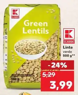 Kaufland Green Lentils Ofertă