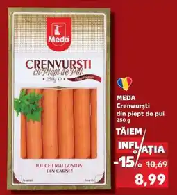 Kaufland MEDA Crenwursti din piept de pui 250 g Ofertă