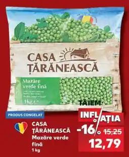 Kaufland CASA ȚĂRĂNEASCĂ Mazăre verde fină 1 kg Ofertă