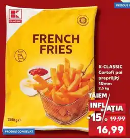 Kaufland K-CLASSIC Cartofi pai preprăjiți 10mm Ofertă