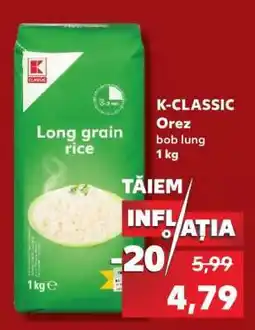 Kaufland K-CLASSIC Orez bob lung 1 kg Ofertă