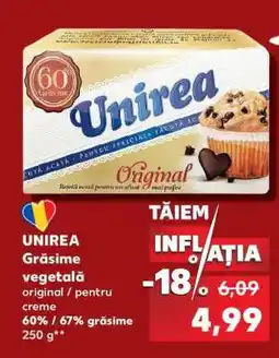 Kaufland UNIREA Grăsime vegetală Ofertă