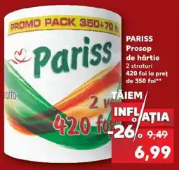 Kaufland PARISS Prosop de hârtie Ofertă