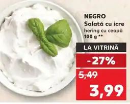Kaufland NEGRU Salată cu icre Ofertă