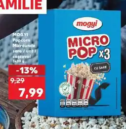 Kaufland MOGYI Popcorn Microunde sare / unt / cașcaval Ofertă