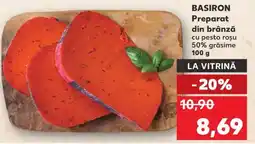 Kaufland BASIRON Preparat din brânză cu pesto roșu 50% grăsime 100 g Ofertă