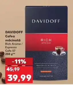 Kaufland DAVIDOFF Cafea măcinată Ofertă