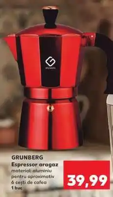 Kaufland GRUNBERG Espressor aragaz Ofertă