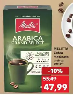 Kaufland MELITTA Cafea măcinată arabica 500 g Ofertă
