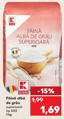 Kaufland Făină albă de grâu superioară tip 000 Ofertă