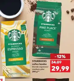 Kaufland STARBUCKS cafea boabe blonde espresso/medium pike Ofertă