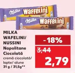 Kaufland MILKA WAFELINI/NUSSINI Ofertă