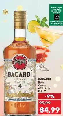 Kaufland BACARDI Rom Cuatro Ofertă