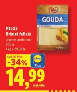 Lidl PILOS Brânză feliată Ofertă