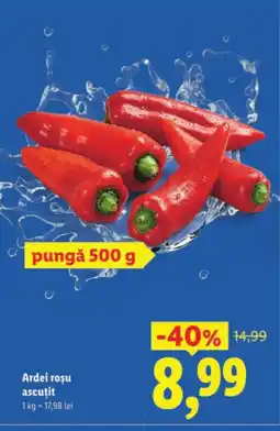 Lidl Ardei roşu ascutit Ofertă