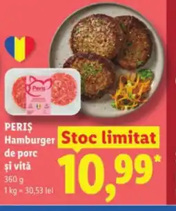 Lidl PERIȘ Hamburger de porc şi vită Ofertă