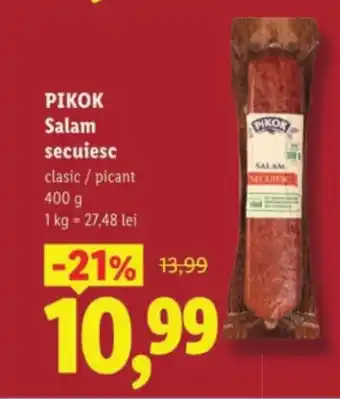Lidl PIKOK Salam secuiesc Ofertă