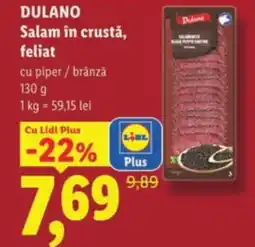 Lidl DULANO Salam în crustă, feliat Ofertă