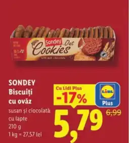 Lidl SONDEY Biscuiti cu ovăz Ofertă