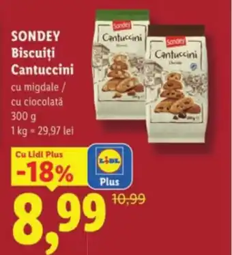 Lidl SONDEY Biscuiti Cantuccini Ofertă