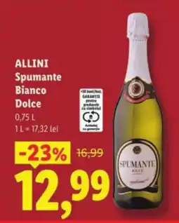 Lidl ALLINI Spumante Bianco Dolce Ofertă