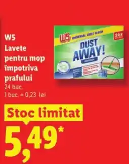 Lidl W5 Lavete pentru mop împotriva prafului Ofertă
