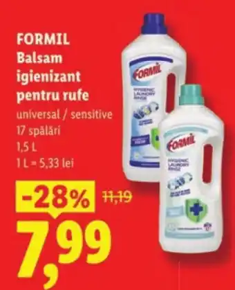 FORMIL Balsam igienizant pentru rufe