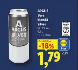 Lidl ARGUS Bere blondǎ Silver Ofertă