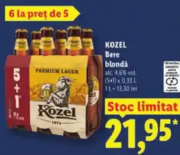 Lidl KOZEL Bere blondă Ofertă