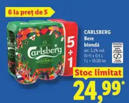 Lidl CARLSBERG Bere blondă Ofertă