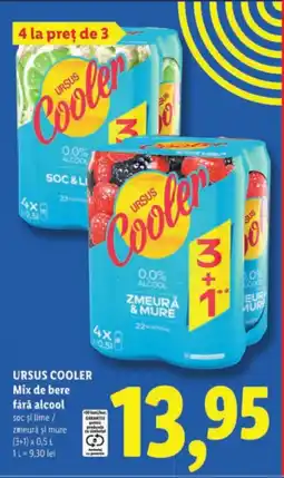 Lidl URSUS COOLER Mix de bere fără alcool Ofertă