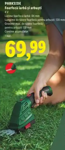 Lidl PARKSIDE Foarfecă iarbă şi arbuşti Ofertă