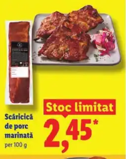Lidl Scǎricică de porc marinatǎ Ofertă