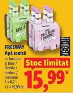 Lidl FREEWAY Apǎ tonică Ofertă