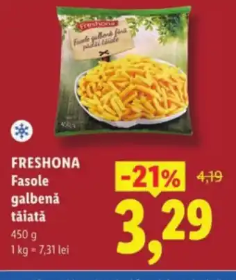 Lidl FRESHONA Fasole galbenă tăiată Ofertă