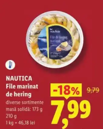 Lidl NAUTICA File marinat de hering Ofertă