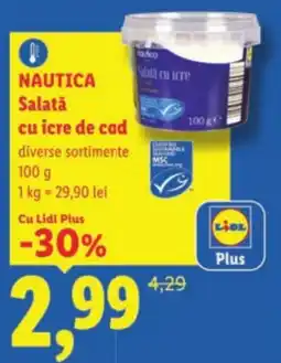 Lidl NAUTICA Salată cu icre de cad Ofertă