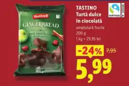 Lidl TASTINO Turtă dulce în ciocolată Ofertă
