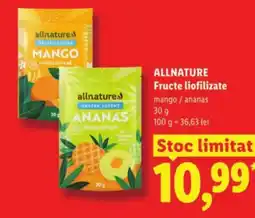Lidl ALLNATURE Fructe liofilizate Ofertă