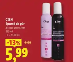 Lidl CIEN Spumă de păr Ofertă
