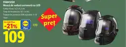 Lidl PARKSIDE Mască de sudură automată cu LED Ofertă