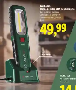 Lidl PARKSIDE Lampă de lucru LED, cu acumulator Ofertă