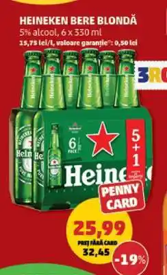 Penny HEINEKEN Bere blondă Ofertă